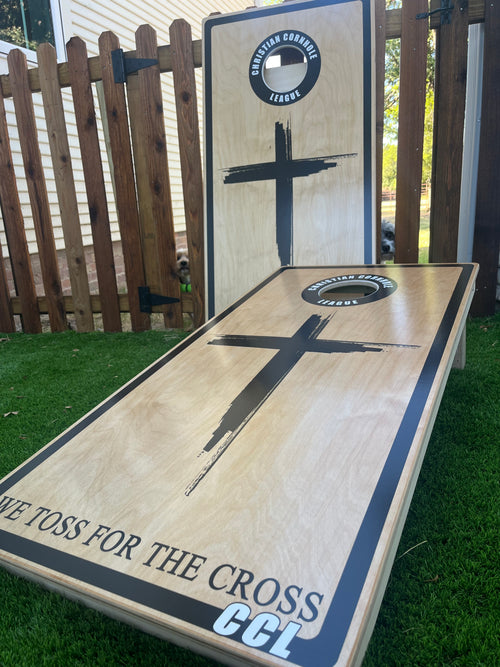 Cornhole Boards with CCL Logo